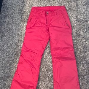 North Face Hot Pink Snow Pants - Size M